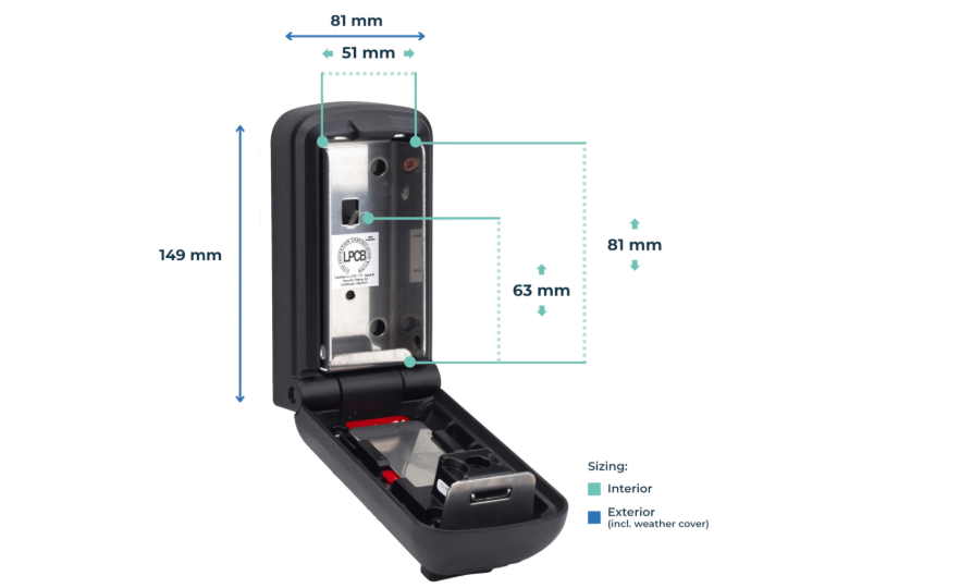 KEYSAFE P500 Pro Key Safe With Cover LPS1175 Issue 8 A1