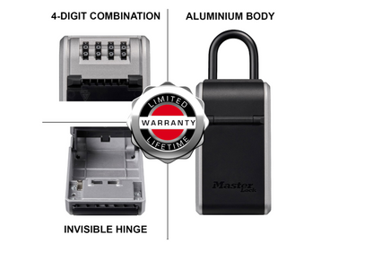 MASTER LOCK 5480EURD Portable Combination Key Box With Removable Shackle