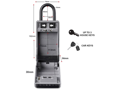 MASTER LOCK 5480EURD Portable Combination Key Box With Removable Shackle