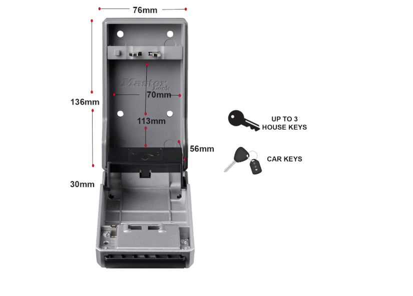MASTER LOCK 5481EURD Combination Key Box