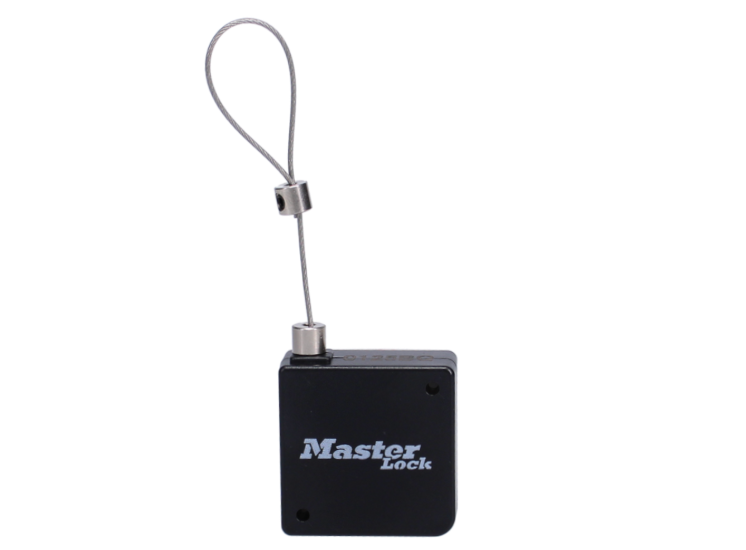 MASTER LOCK Select Access Black Tether With Retractable Cable