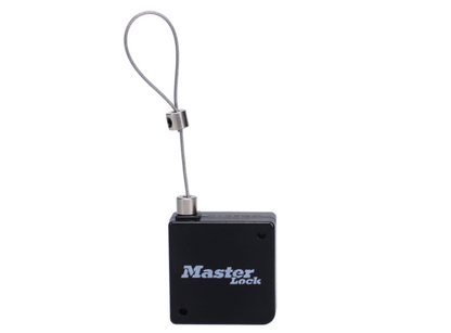 MASTER LOCK Select Access Black Tether With Retractable Cable