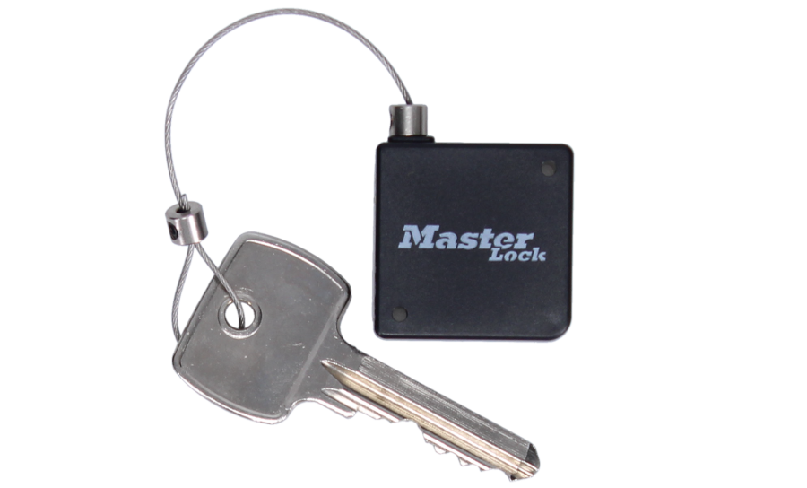 MASTER LOCK Select Access Black Tether With Retractable Cable