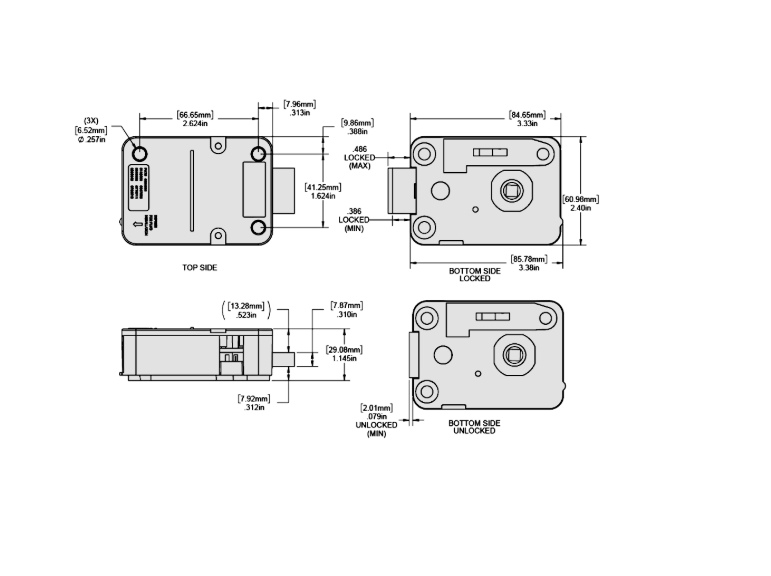 DORMAKABA La Gard 700 Basic (New Version) Safe Deadbolt Lock