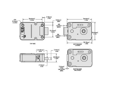 DORMAKABA La Gard 700 Basic (New Version) Safe Deadbolt Lock