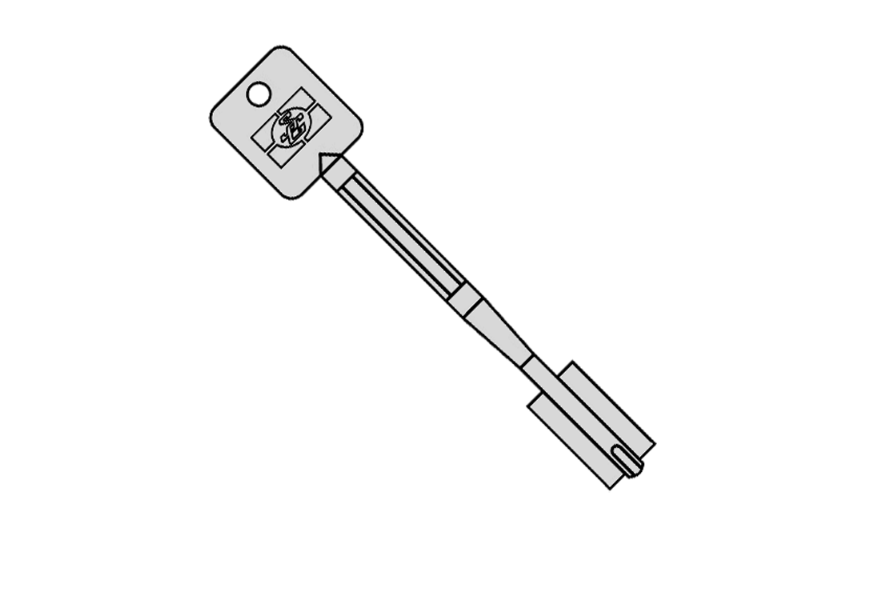 SARGENT & GREENLEAF 6880-450 45mm Key Blank