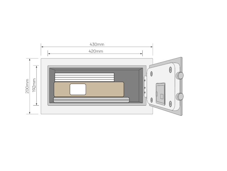 YALE Value Alarmed Electronic Combination Laptop Safe YLC/DB1 Range