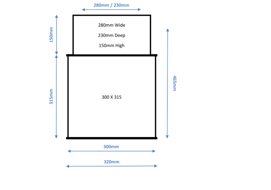 ASEC Under Floor Safe Body With Deposit Facility To Take 250mm x 200mm Door