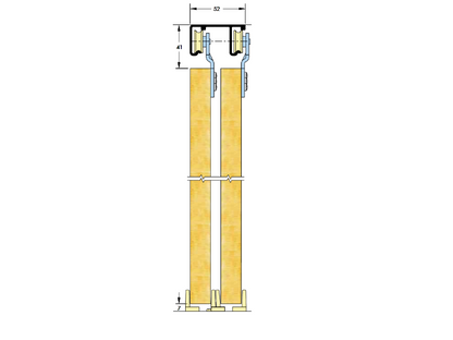ASEC Sliding Wardrobe Double Gear