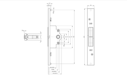 Alu Jet Locking Gear For Tilt & Turn Windows/ Bi-Fold Door