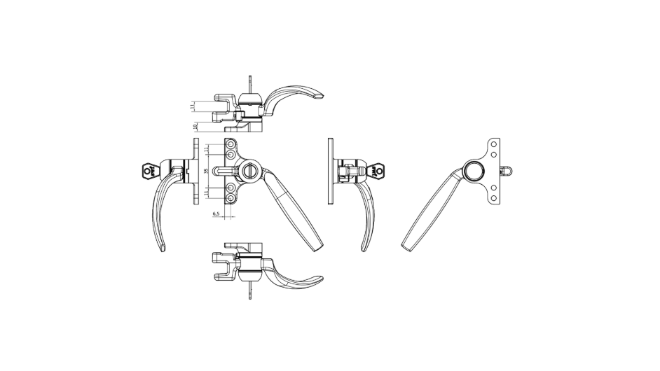 B158 Key Locking Window Handle