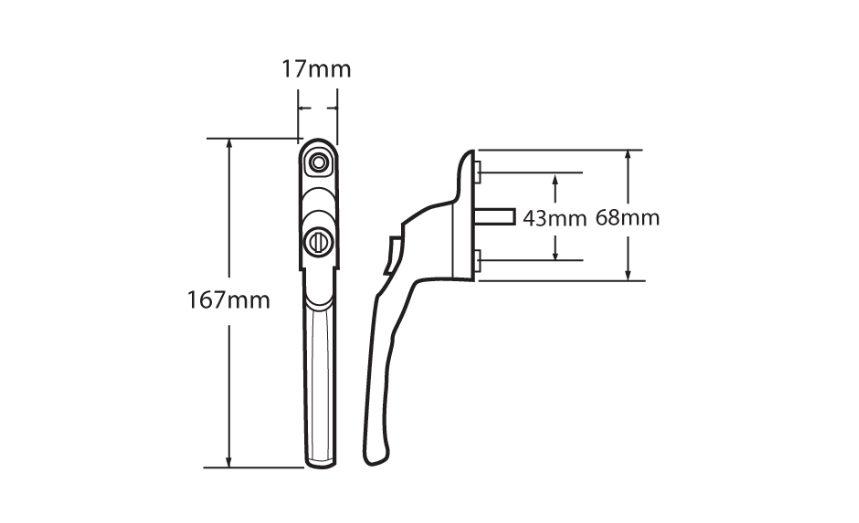 Affinity In Line Espag Handle WHAFWHWB40A