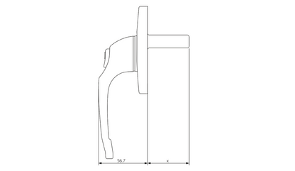 48mm Cadenza Window Handle