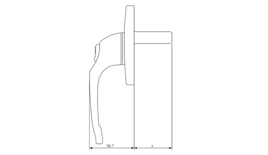 48mm Cadenza Window Handle