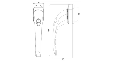 ProLinea Inline TBT Locking Handle