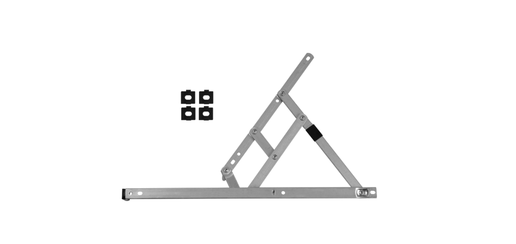 Easy Clean Side Hung Egress Friction Stay Hinge With Packers - 13mm - 17mm