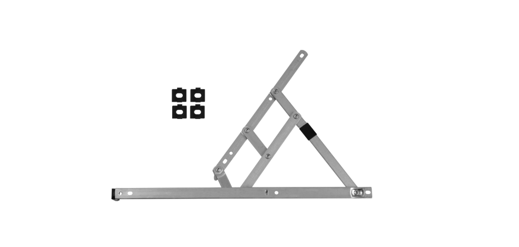 Side Hung Egress Friction Stay Hinge With Packers - 13mm - 17mm
