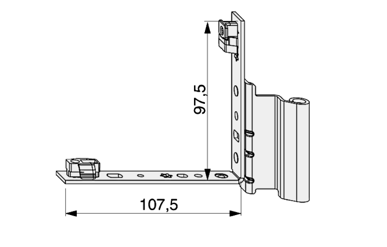 TBT Rebated Corner Support 12/20-13 To Suit 13mm Eurogroove UPVC