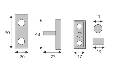 820 Locking Casement Stay Pin