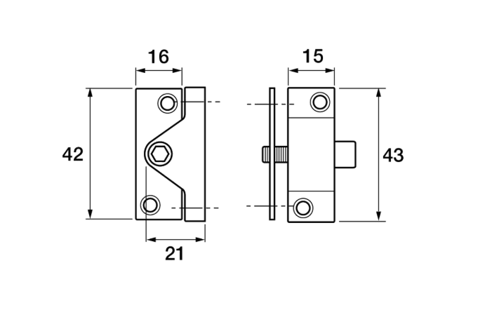 8K118 Casement Window Lock - 4 Pack
