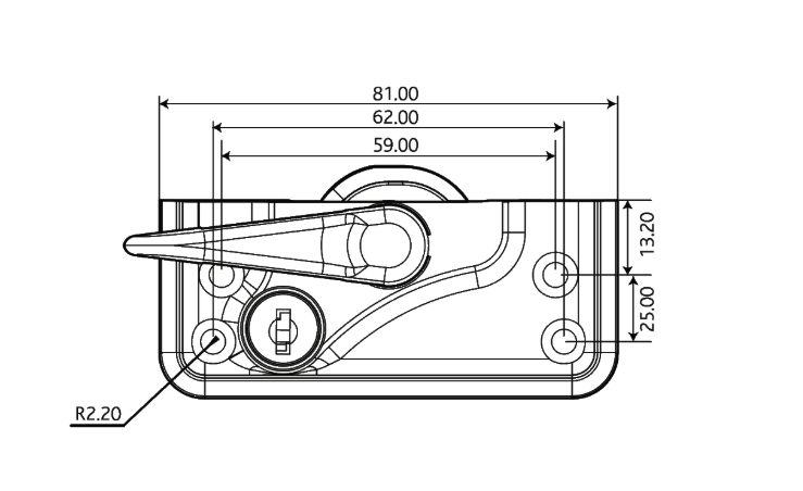 High Security Classic Lever Pivot Lock