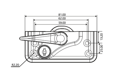 High Security Classic Lever Pivot Lock