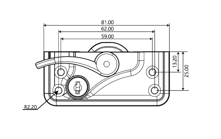 High Security Heritage Lever Pivot Lock
