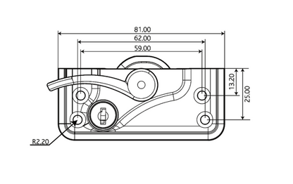 High Security Heritage Lever Pivot Lock