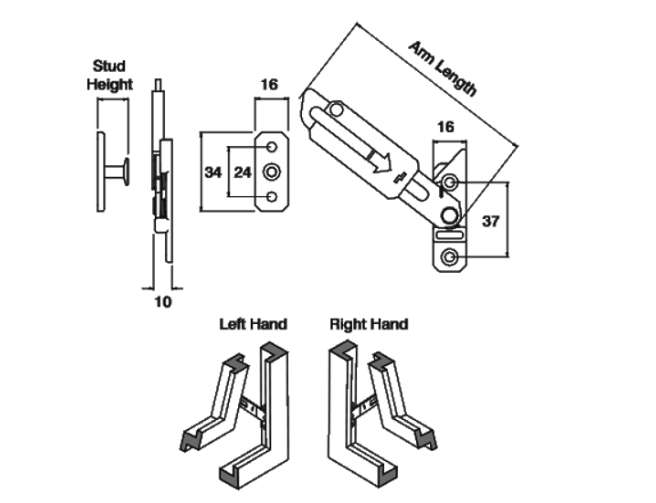 Concealed Locking Window Restrictor Kit