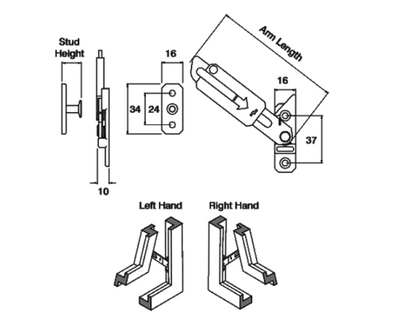 Concealed Locking Window Restrictor Kit