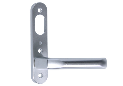 NTech Villa Balcony Door Handle 3 Fix External With Cutout To Suit Scandinavian Oval