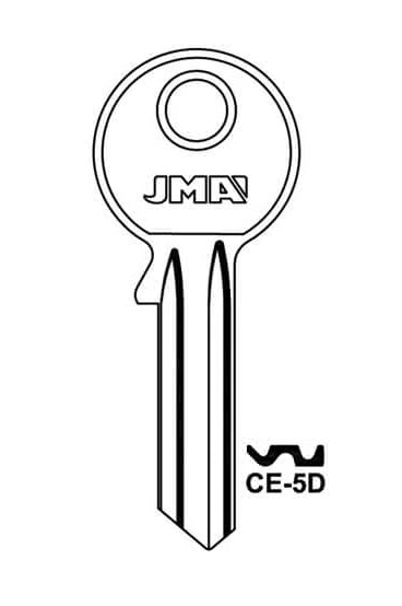 CE-5D Cylinder Key Blank