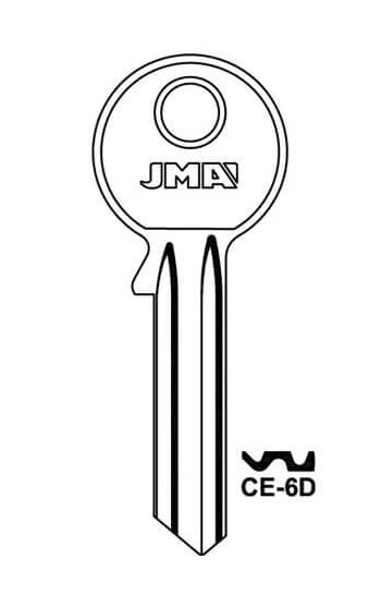 CE-6D Cylinder Key Blank