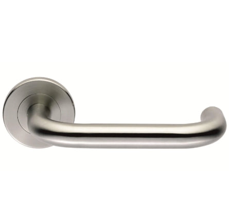 Return-To-Door Lever on Round Rose Furniture