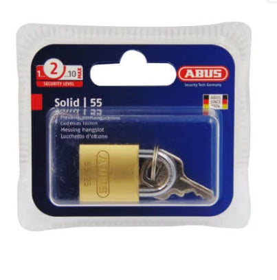 55 Series 25mm Open Shackle Brass Padlock