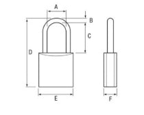 155 Series Open Shackle Combination Padlocks