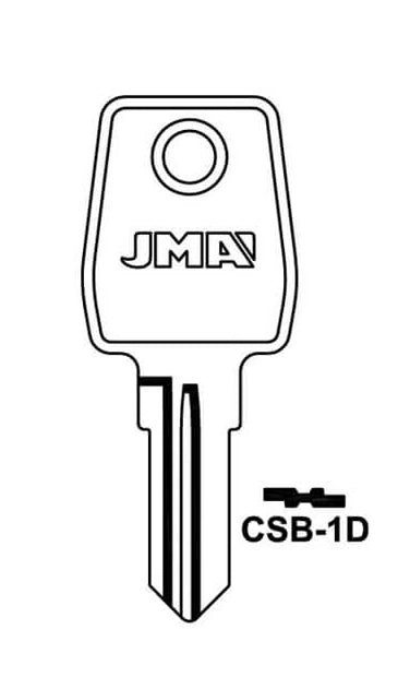 CSB-1D Cylinder Key Blank