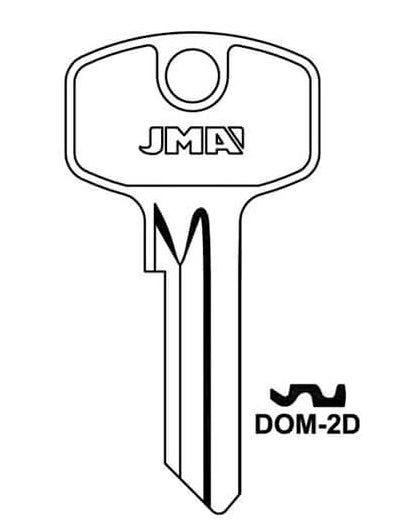 DOM-2D Cylinder Key Blank