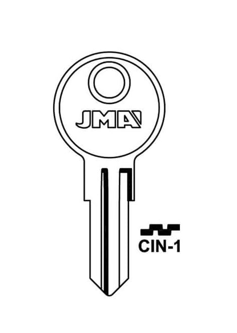 CIN-1 Cylinder Key Blank
