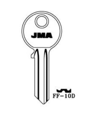 FF-10D Cylinder Key Blank