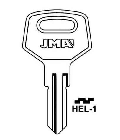 HEL-1 Cylinder Key Blank