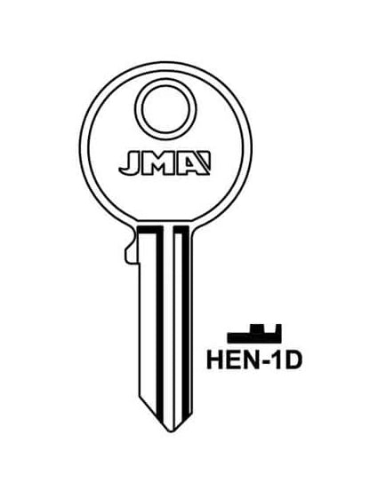 HEN-1D Cylinder Key Blank