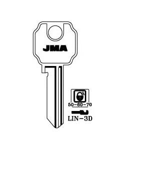 LIN-3D Cylinder Key Blank