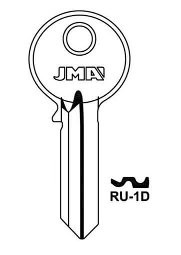 RU-1D Cylinder Key Blank