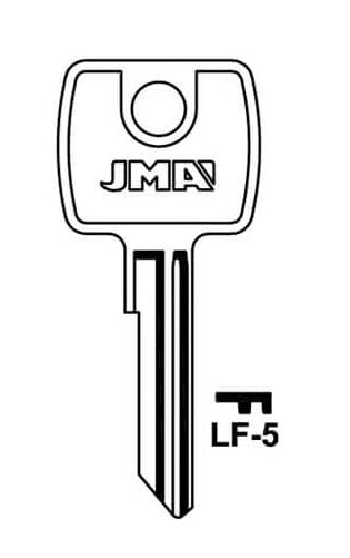 LF-5 Cylinder Key Blank