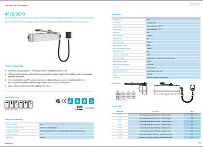 Exidor Electromagnetic Door Closer