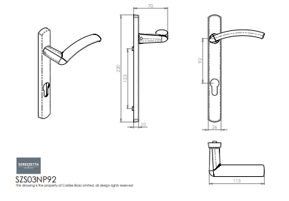 Verde Lever on Narrow Plate