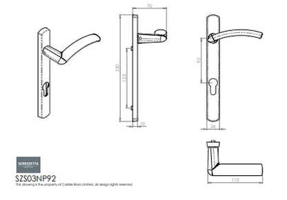 Verde Lever on Narrow Plate