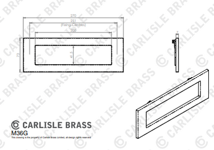Plain Letter Plate (Gravity Flap)