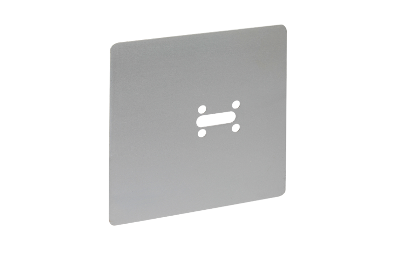 ASEC Satin Anodised Aluminium Cubicle Retro-Fit Plate To Cover Fixing Holes